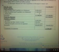 Détails des frais...