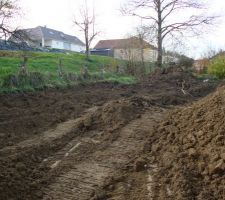 Vue sud/ouest du terrain
