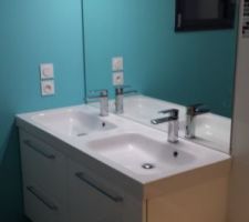 Miroir double vasque