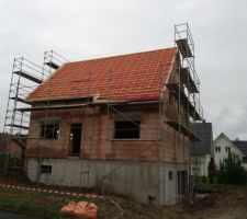 Premiere partie de l'ecran sous toiture monté
