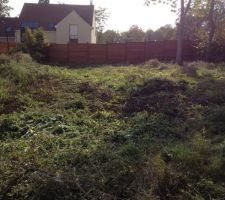 Le terrain pour notre future construction