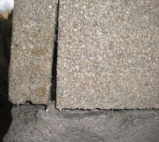 Planelle de rives (16 cm de hauteur) sur deux arases d'env. 8-10.5 cm de hauteur. Le bord sup&eacute;rieur de l'arase sup&eacute;rieure est compl&egrave;tement &eacute;cras&eacute; car celle-ci n'&eacute;tait pas encore assez dure.