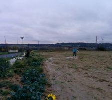 Mesure pour implantation de la maison : coin Nord Est