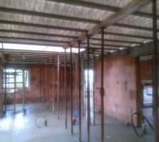 Pr&eacute;paration pour dalle &eacute;tage.