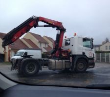 Dechargement du camion