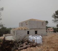 Début de la charpente