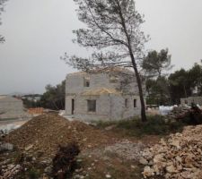 Début de la charpente