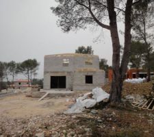 Début de la charpente