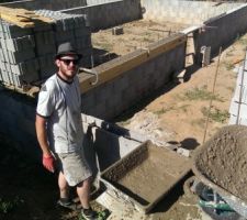 Remplissage béton vide sanitaire