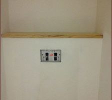 Fabrication d'une tablette pour le WC du sous-sol