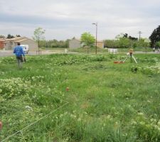 Implantation de la maison pour le d&eacute;caissement.
