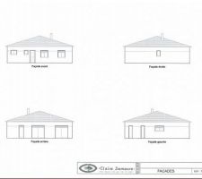 Les facades de la maison