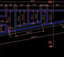 Schéma des fondations filantes
