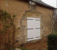 Enfin la maçonnerie des ouvertures sont fini