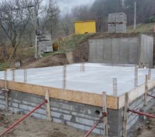 Dalle sur vide sanitaire coulée