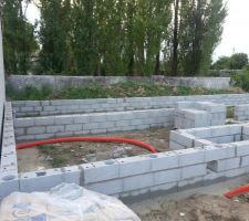 Montage du vide sanitaire.