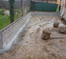 Am&eacute;nagement derri&egrave;re le garage