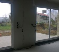 Baies vitrées salon.