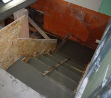 Coulage de l'escalier