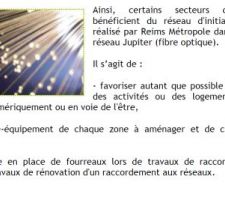 PLU de Bezannes et fibre optique.