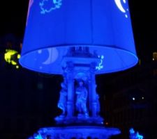 Fontaine olace des Jacobins  : fêtes des lumières à Lyon