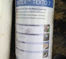 G&eacute;otextile pour le drainage