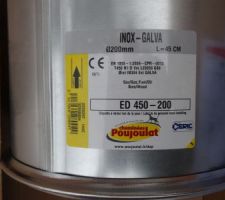 Installation de la souche inox de cheminée