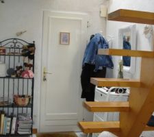 L'escalier qui doit passer dans l'extension