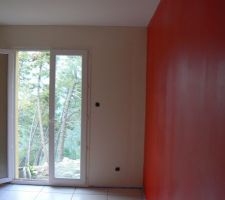 Peinture 2&egrave;me teinte de la chambre du bourdonneau