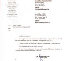 Voici le protocole d'accord rédigé et proposé par le cst.
