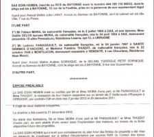 Voici le protocole d'accord rédigé et proposé par le cst.