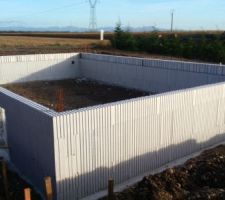 Coffrage en polystir&egrave;ne