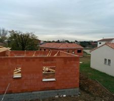 L'étage, vue de la fenêtre de la chambre 1 (parentale)