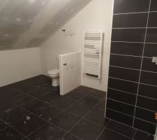 Salle de bain étage avec les joints   WC