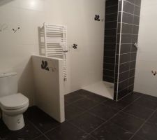 Salle de bain étage avec les joints   WC