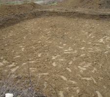 Preparation du terrain pour la fondation