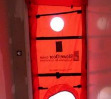 Une nouvelle porte rouge... (test d'étanchéité)