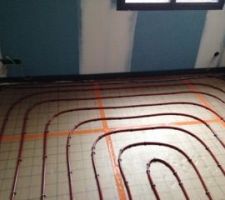 Pose de plancher chauffant