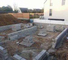 27/09/2014 d&eacute;marrage de la pose du vide sanitaire