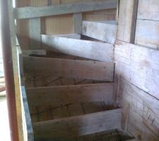 L'escalier est en bonne voie