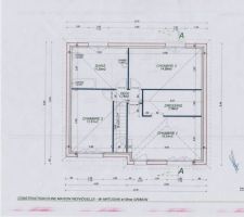 Plan des Piéces à l'étage