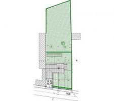 PLAN DE MASSE DE LA MAISON SUR LE TERRAIN