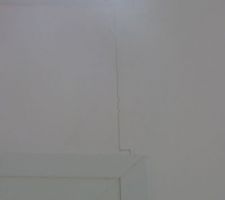 Fissures murs salon