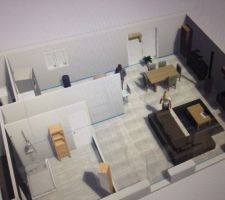 Une idée de l'aménagement de la maison avec le super logiciel homebyme