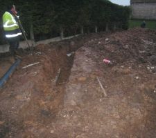 Pose du drain par nous même