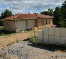 Photo avant travaux 
compteur a hauteur de route