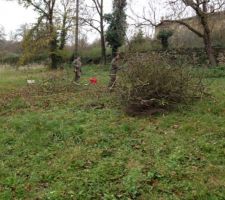 Nettoyage du terrain