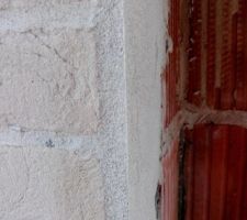 Redressement de tableaux, super travail des maçons, le rendu est super sympa!