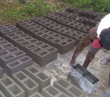 Fabrication des parpaings