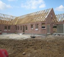 Vue d'ensemble de le charpente de la rue